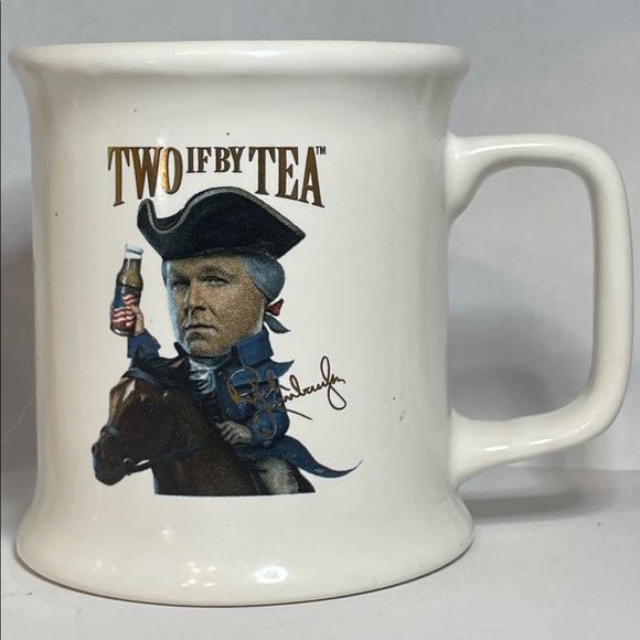 Two if by Tea Rush Limbaugh White Ceramic Mugs - Picture 2 of 7
